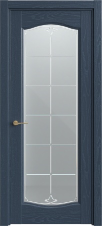 Межкомнатная дверь CLASSIC 55 Структурированная эмаль, (310) Темно-синий ясень, 600/700/800*2000 мм. «Sofia» в Ярославле